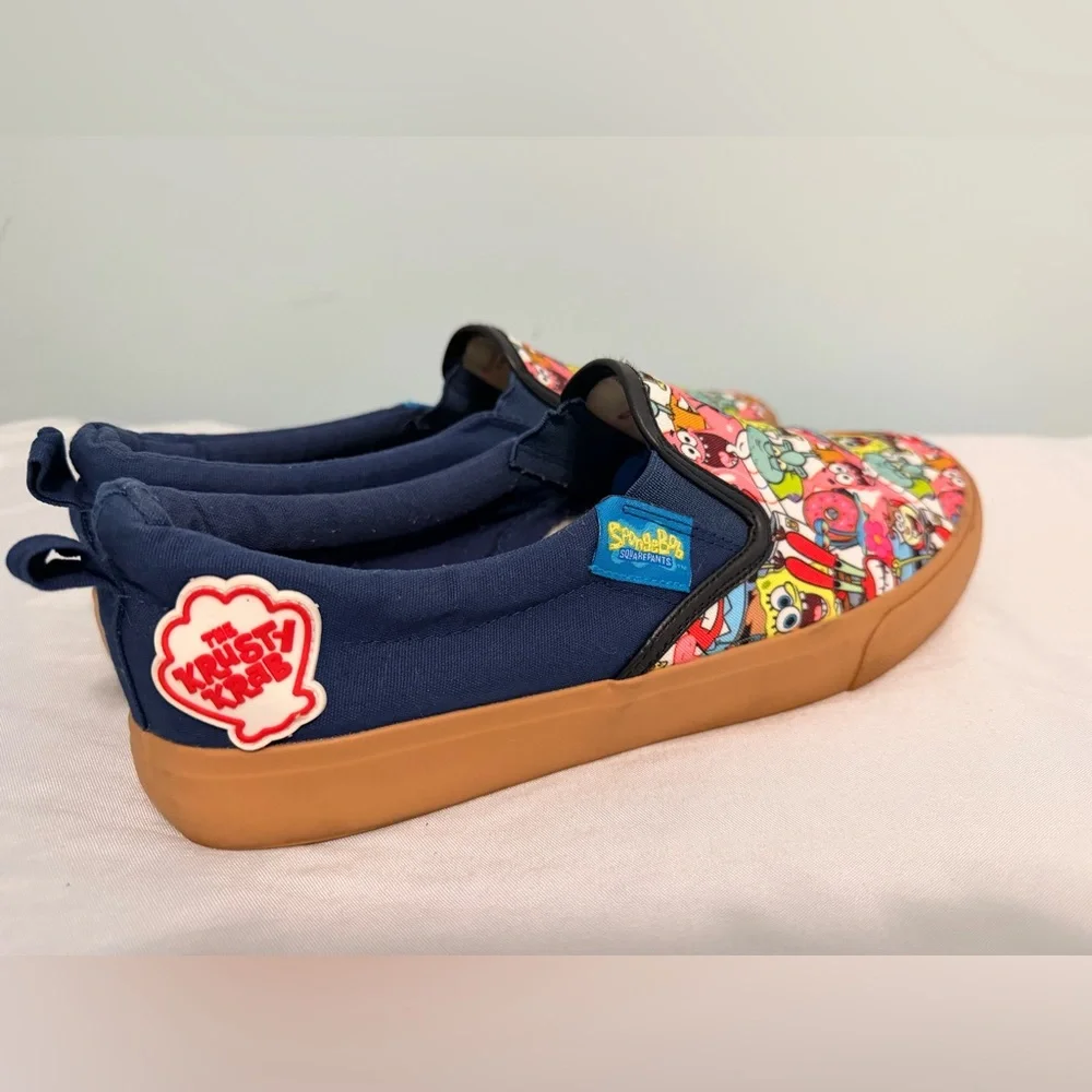 Ground Up SpongeBob Slip On Sneakers Men's 11 Krusty Krab